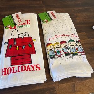 PEANUTS 4 Christmas kitchen hand‎  towels